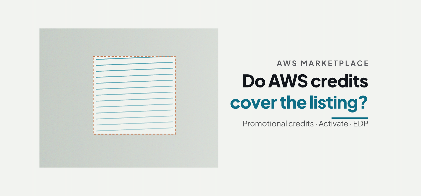 AWS Credits for Marketplace Purchases: What Counts