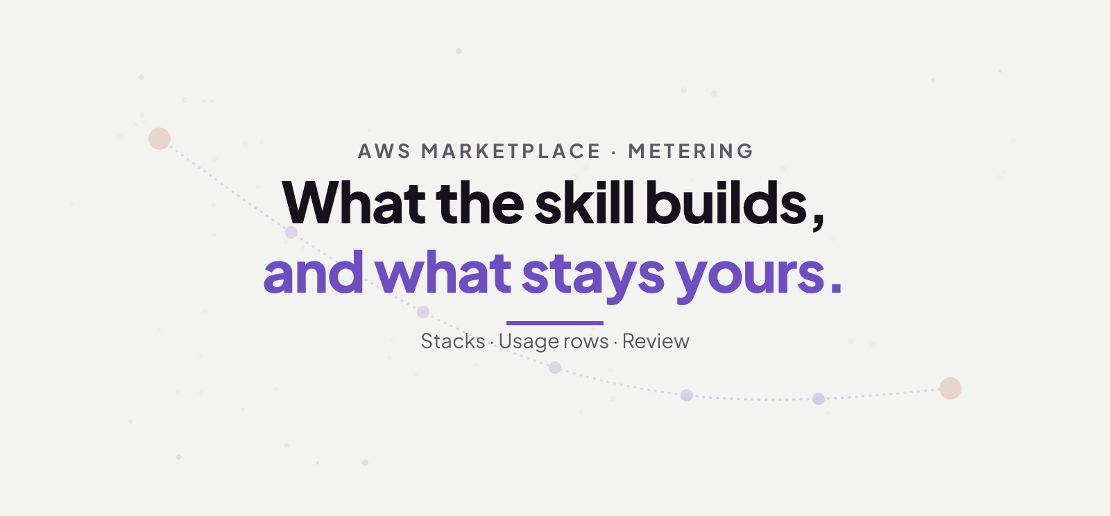 AWS Marketplace Metering Agent Skill: What It Builds