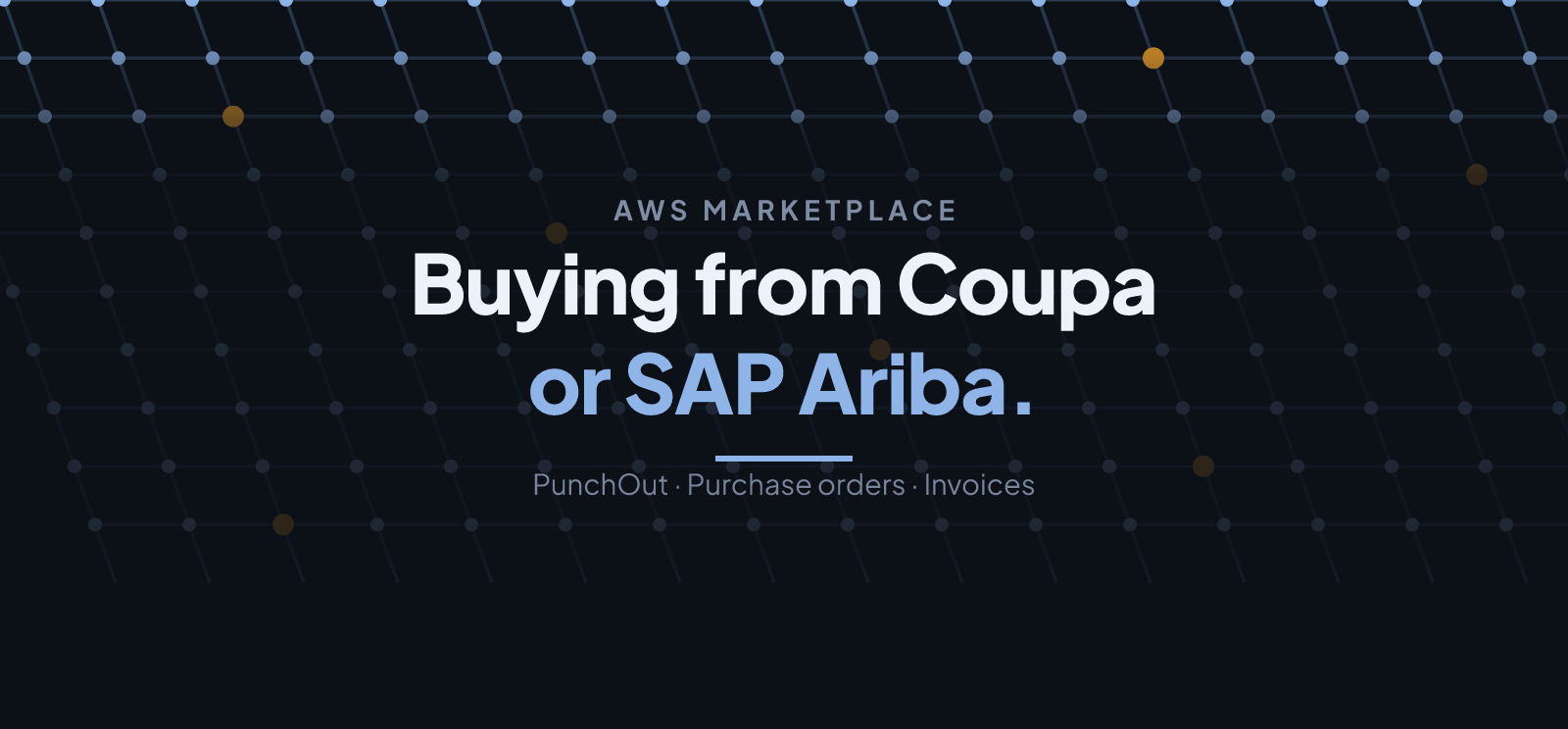 AWS Marketplace Punchout With Coupa and SAP Ariba
