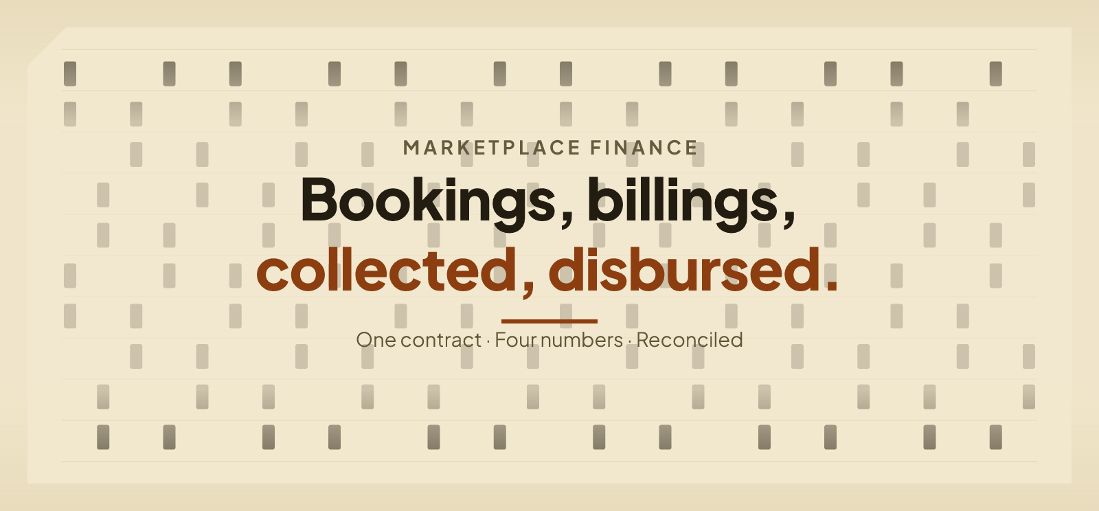Marketplace Bookings vs Billings: Four Numbers
