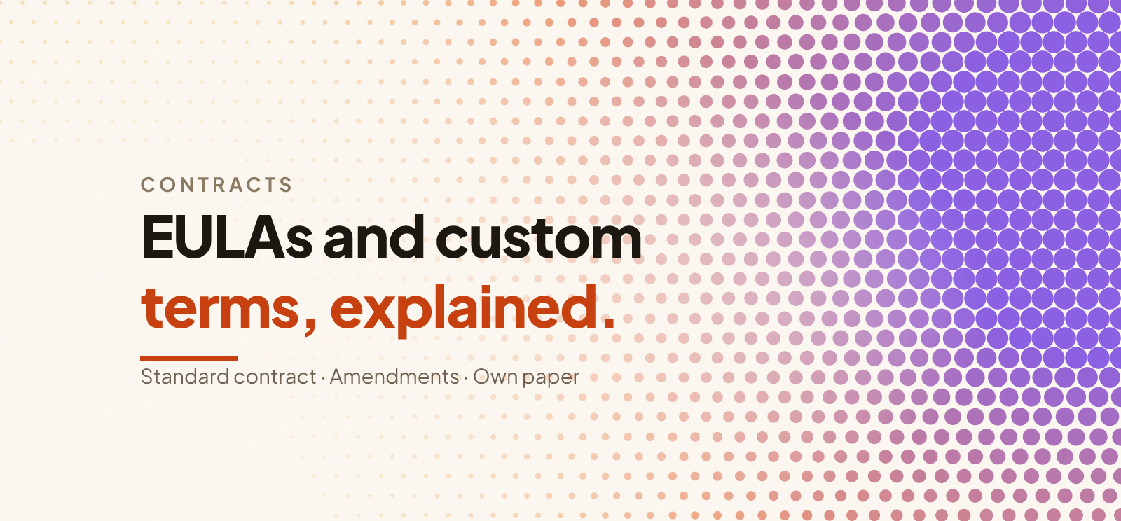 EULAs and Custom Terms in Marketplace Deals