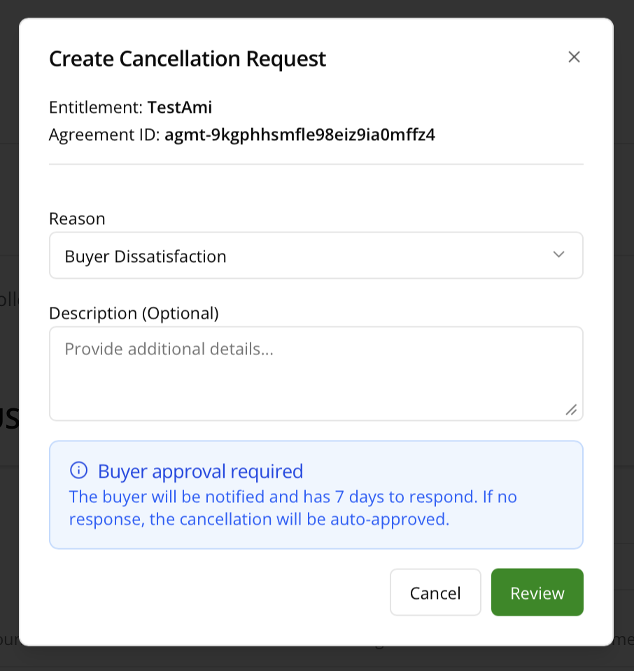 SCABA agreement cancellation flow in Suger
