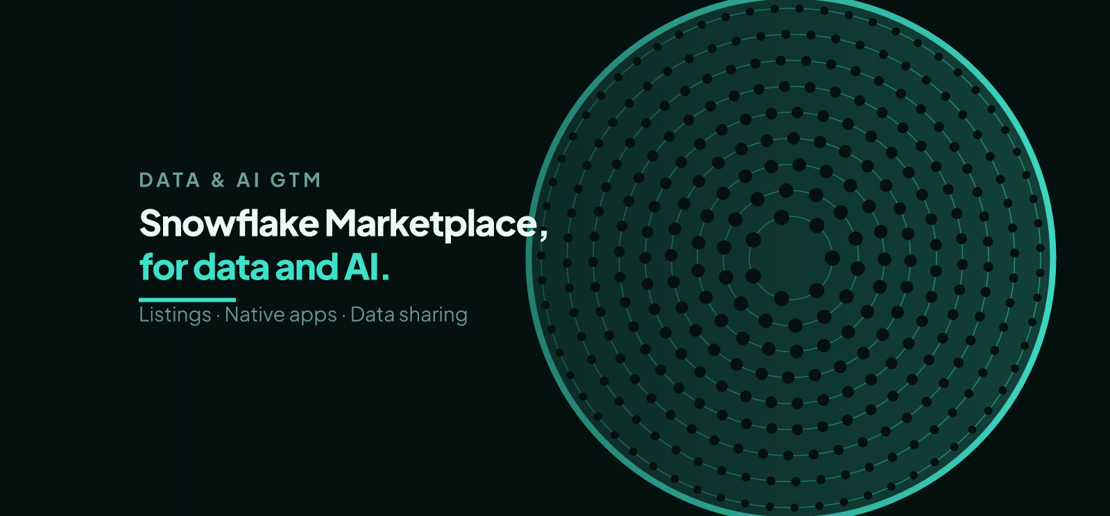 Snowflake Marketplace for Data and AI Products