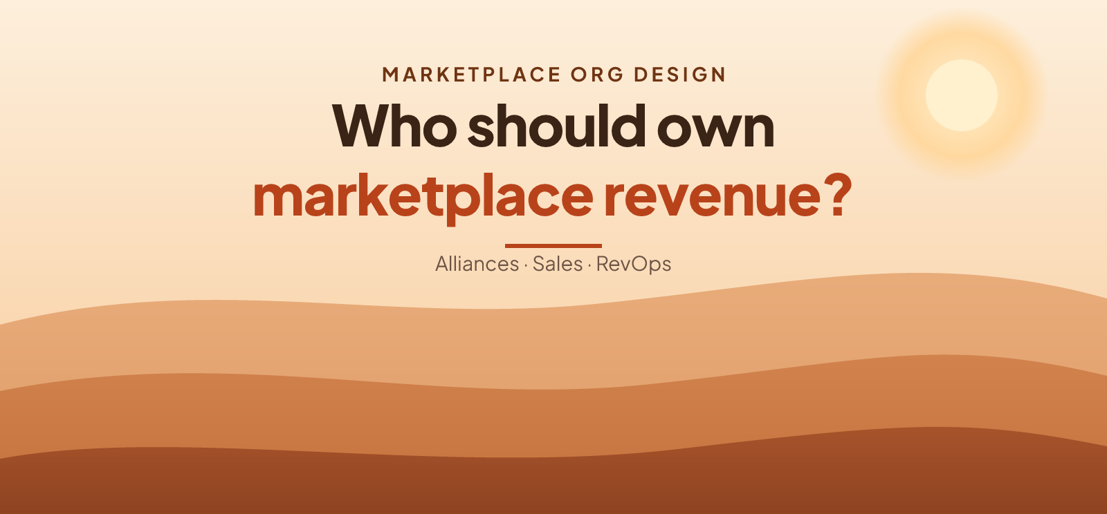 Who Should Own Cloud Marketplace Revenue at an ISV?